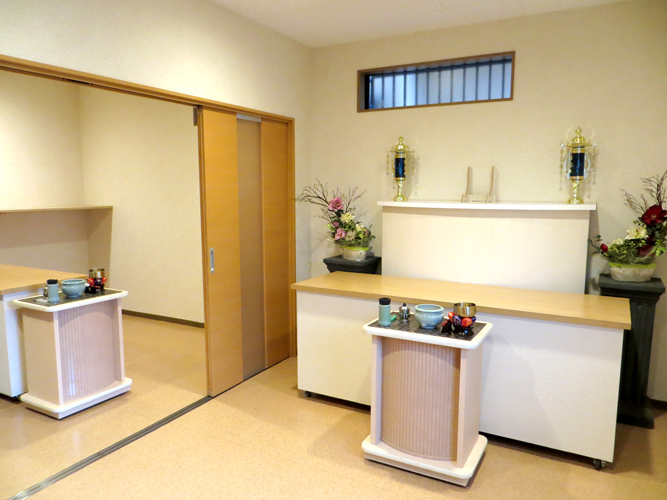 上尾市・伊奈町の葬儀社 商工葬祭 | お別れ室